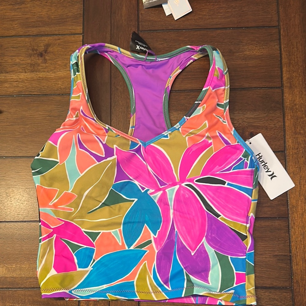 NWT HURLEY TANKINI TOP